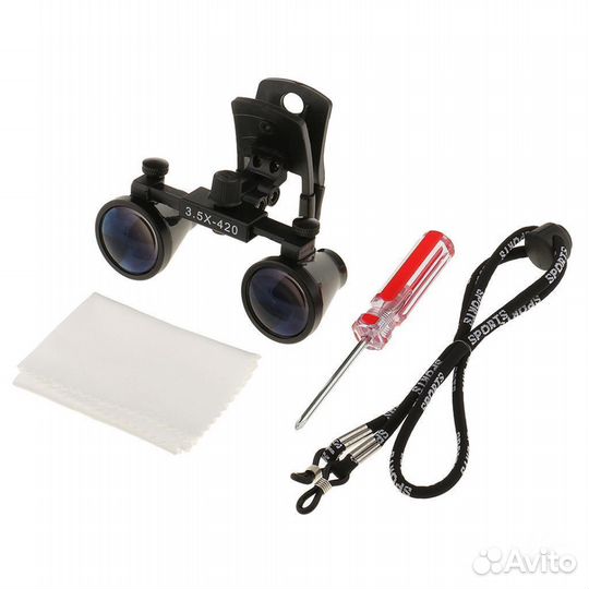 Лупа-Очки на прищепке операционные 3.5Х420мм