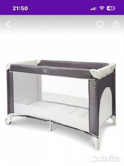 Детская кроватка манеж складная с матрасом