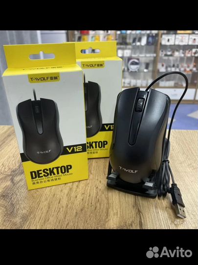 Проводная мышь Desktor V12