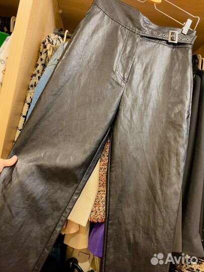 Кожаные брюки новые 42-44 twinset
