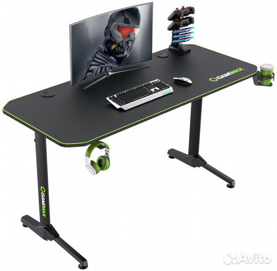 Компьютерный стол gamemax, D140 Carbon