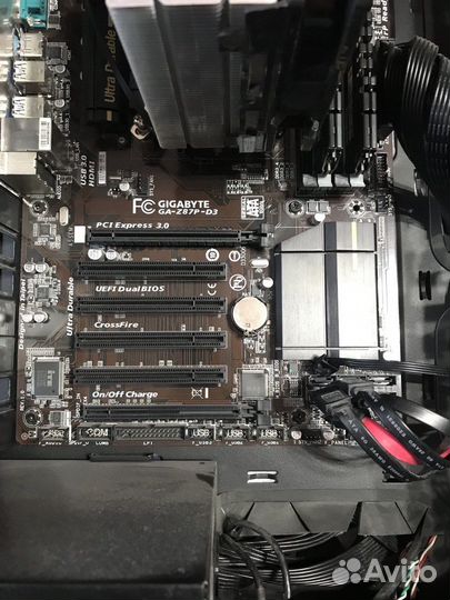 Мат.плата Gigabyte z87p-d3+i7 4770+озу 16gb+Охл.цп