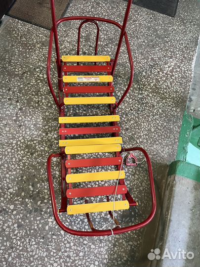 Детские зимние санки для двойни