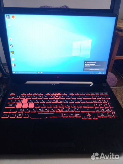 Игровой ноутбук Asus tuf FX506, GTX1650TI