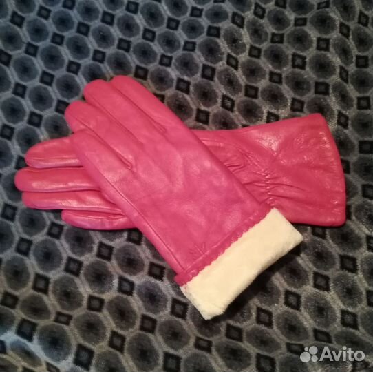 Перчатки женские кожаные размер 6.5