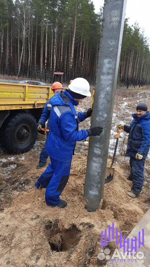 Монтаж опоры лэп Грамотными монтажниками