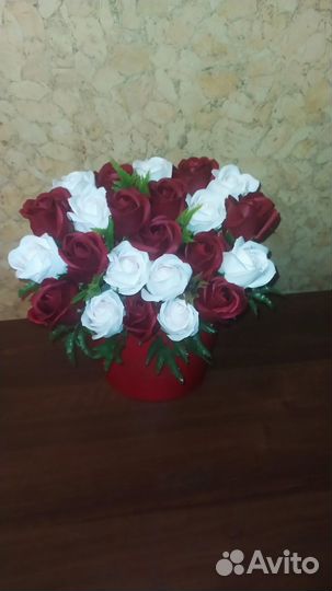 Букет из мыльных роз