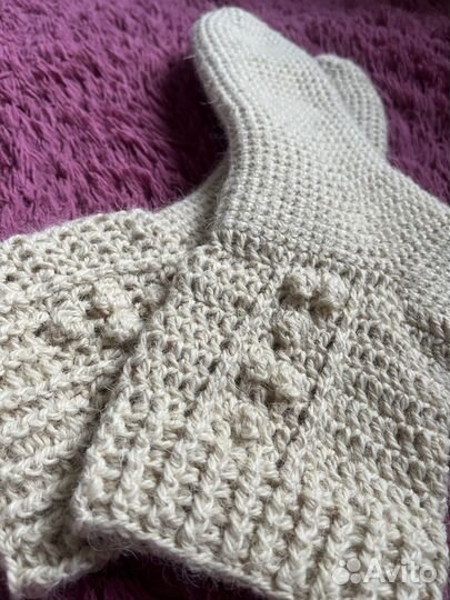 Вязаные носки ручной работы