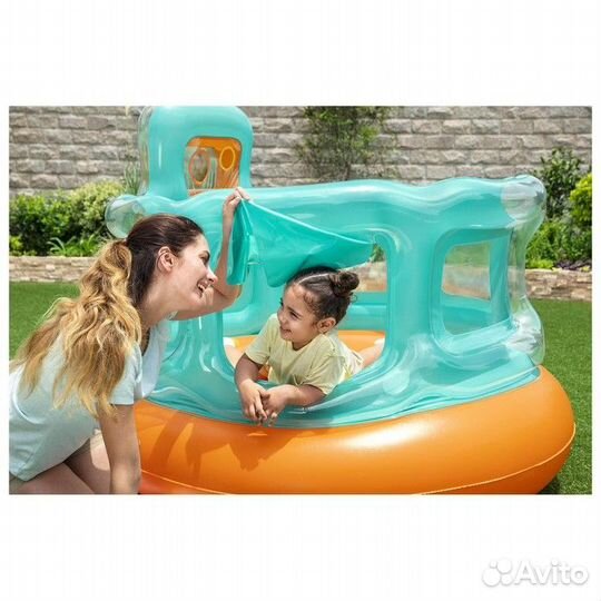 Игровой центр батут 152х152х117см с мячами 6шт