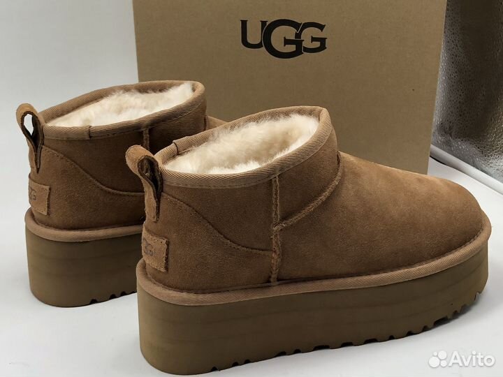 Угги Ugg Ultra Mini Platform Chestnut
