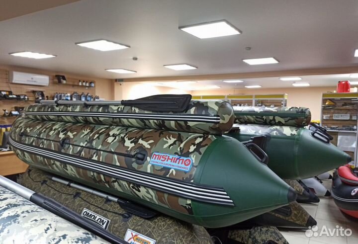 Лодка mishimo family lite DF 370-камуфляж темный