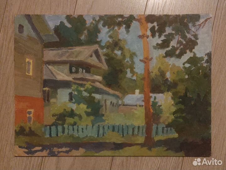 Работа маслом на акриловом картоне, формат 35на25