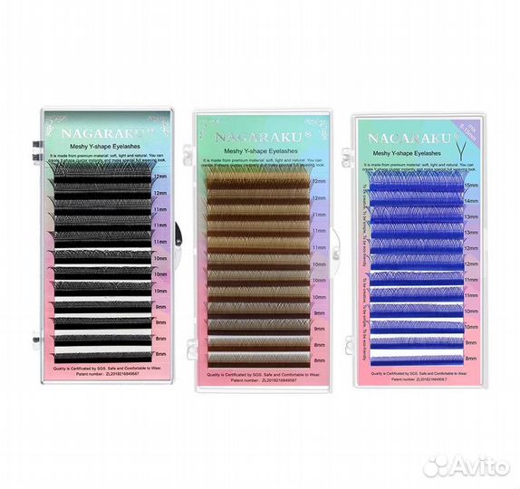 Ресницы nagaraku / пучки / нагараку 2д 3д 4д 5д