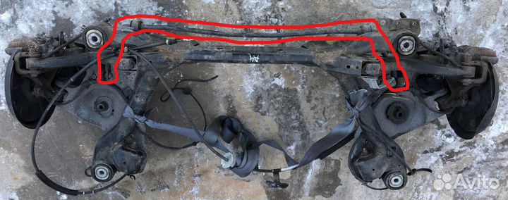 Стабилизатор задний audi A4 B6 (ауди А4 Б6)