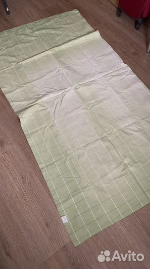 Занавески Финляндия 2 шт хлопок зеленые