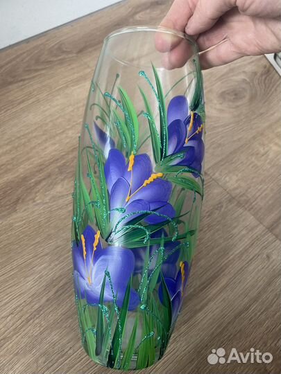 Ваза ручная роспись новая