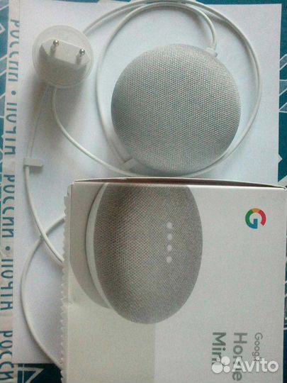 Умная колонка Google home mini