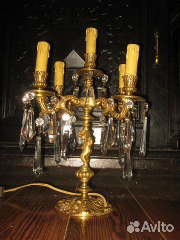 Антикварная лампа, канделябр,бронза,Франция 19 век объявление продам