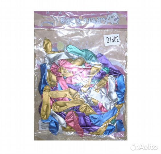 Шары латексные, хром 5