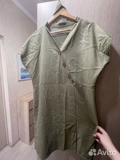 Платье женское льняное летнее 52 размер