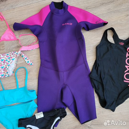 Купальники д/девочки размер разный от 104 до140 см