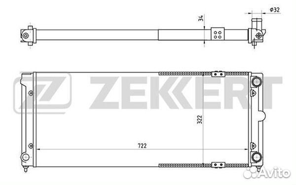 Радиатор охлажд Passat 88