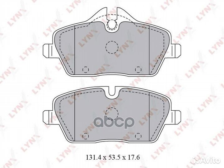 Колодки тормозные дисковые перед BD1429 LYN