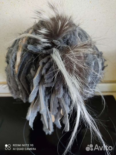 Шапка женская мех кролик