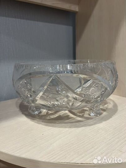 Фруктовница хрустальная Германия