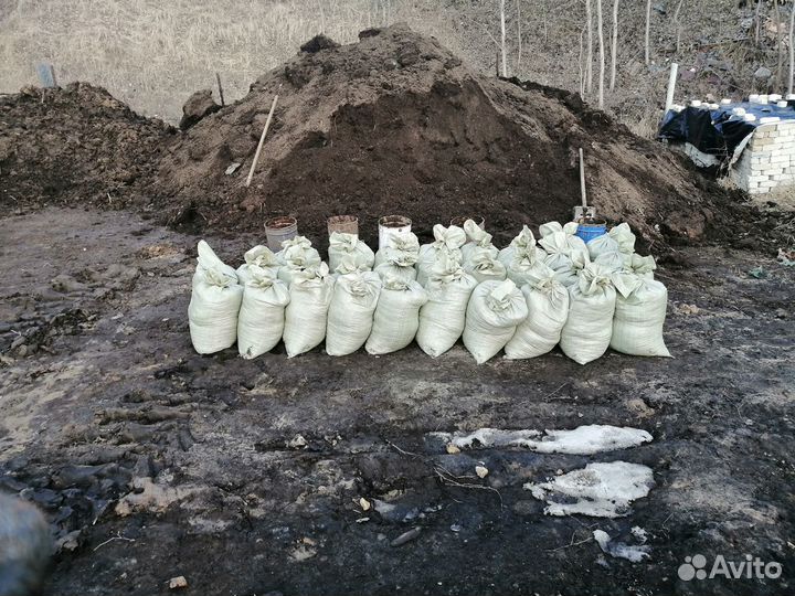 Перегной в мешках, навоз