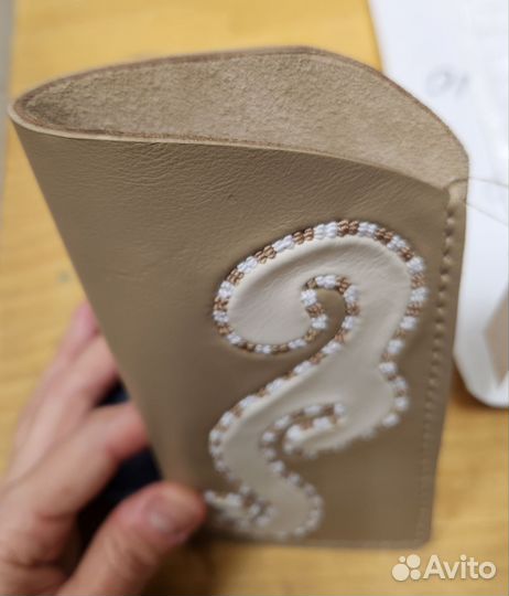 Кошелек женский кожаный ручной работы