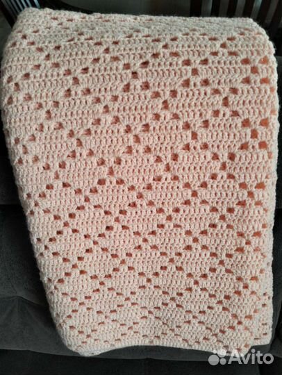 Плед детский вязаный ручная работа