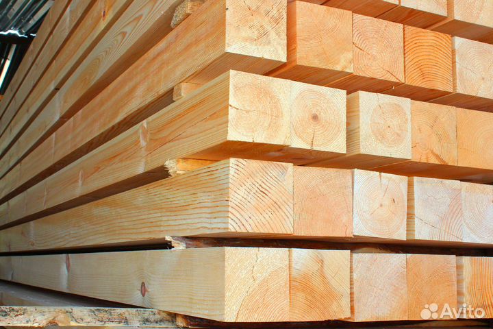 Брус от производителя лиственница 100х150мм, гост