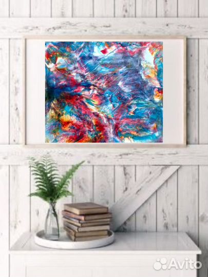 Кртина флюид арт, абстракция