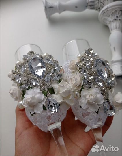 Свадебные фужеры бокалы