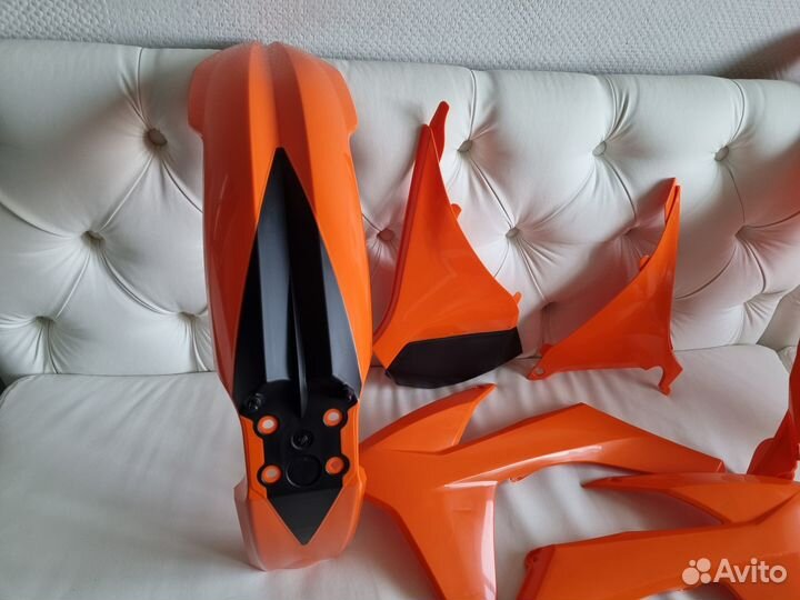 Пластик R-Tech KTM EXC 125-500 12-13 оранжевый