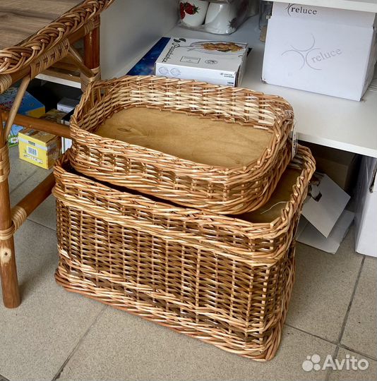 Плетенные корзинки и горшки для цветов