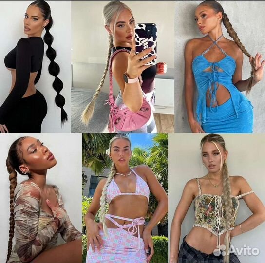 Коса на резинке