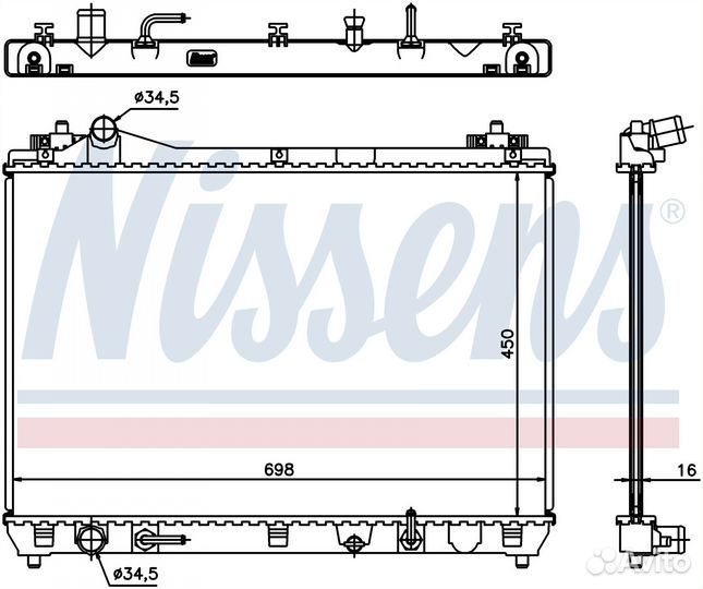Радиатор охлаждения двс suzuki grand escudo (2005) 2.0