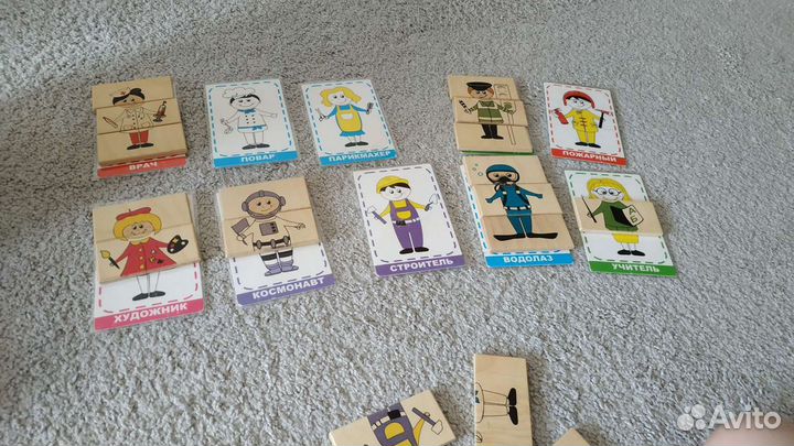 Логическая игра Профессии и Времена года магнитная