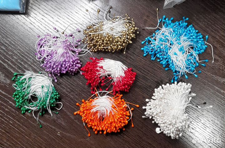 Фоамиран, тычинки