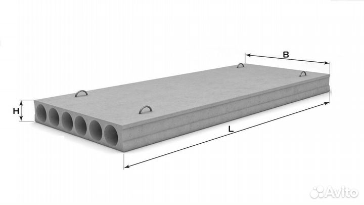 Плиты перекрытия пустотные с завода