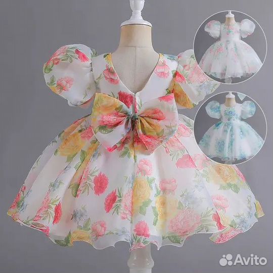 Пышное нарядное платье на девочку