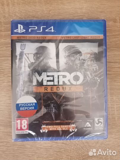 Metro Redux ps4 (RUS) диск новый в пленке