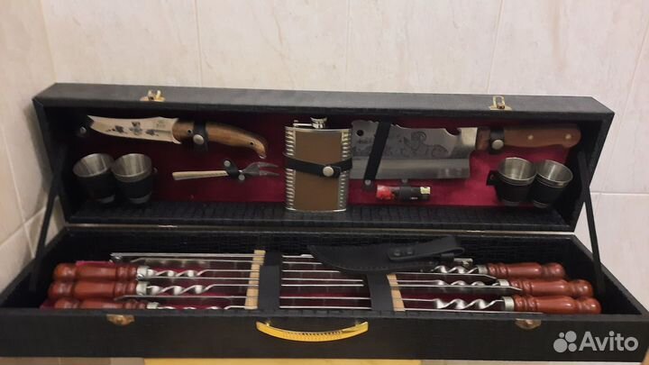 Подарочный набор для шашлыка в кейсе