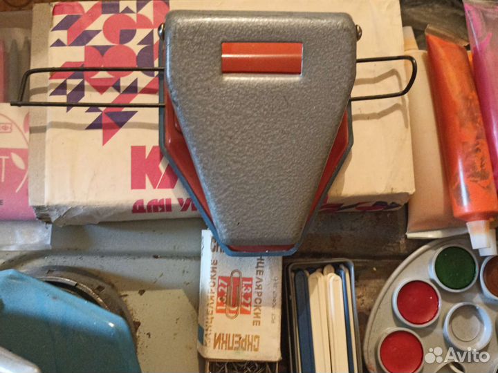 Канцтовары СССР краски, карандаши, гуашь, тушь