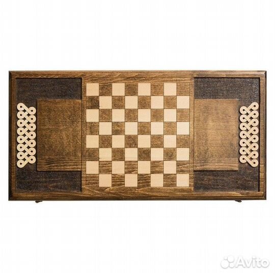 Нарды и шашки резные Эллада 60 х 60 см орех Армения 62712