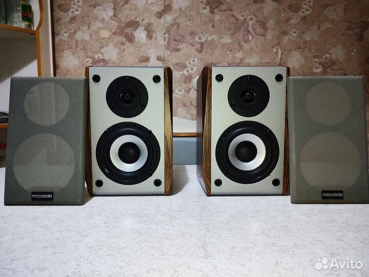 Две пары Microlab B-73 И Microlab Pro-1