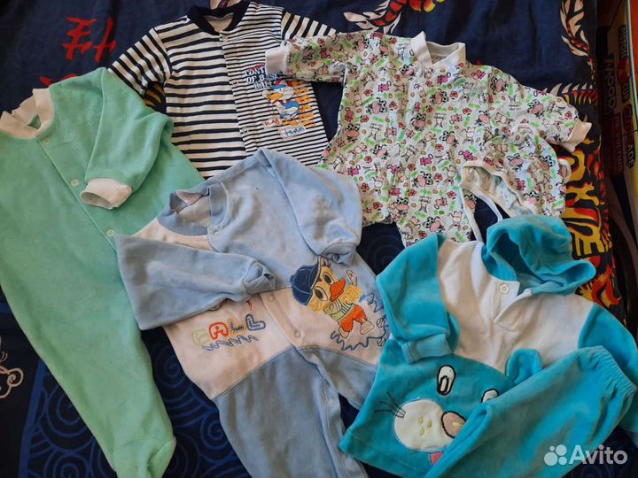 Коробка (2пакета) одежды с рождения, шезлонг