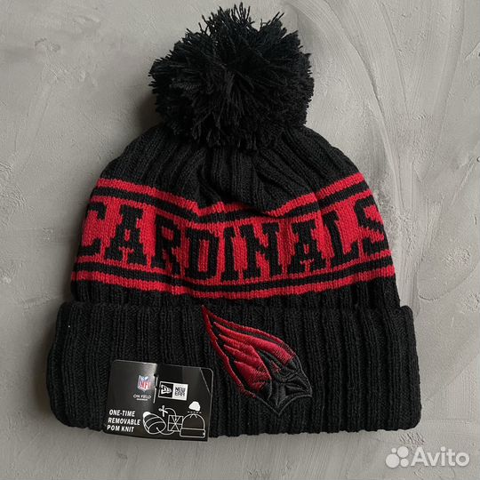Шапка зимняя NFL Arizona Cardinals черная